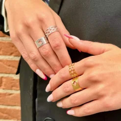 Bague Alvéa Argentée