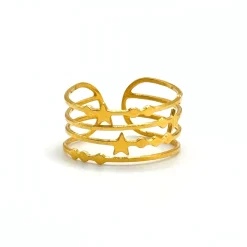 Bague constellation dorée