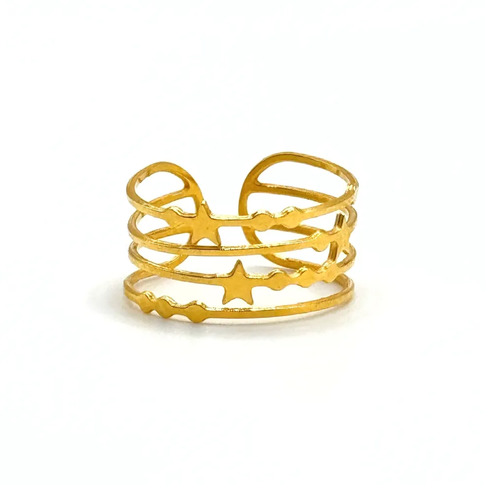 Bague constellation dorée