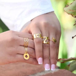 Bague Dune dorée
