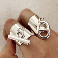 Bague large maille