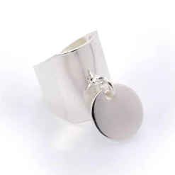 Bague large médaille