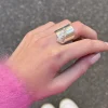 Bague large pendentif scarabée