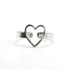 Bague Love argentée