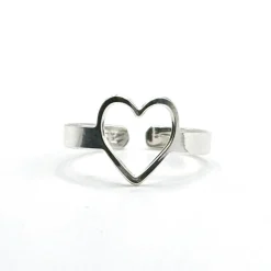 Bague Love argentée