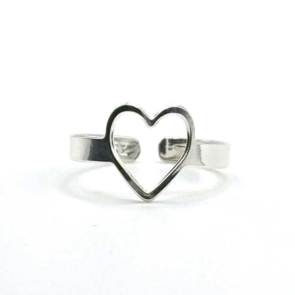 Bague Love argentée