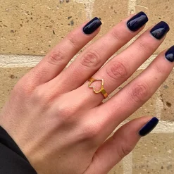 Bague Love dorée