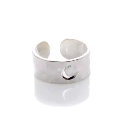 Bague martelée Lune