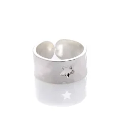 Bague martelée Étoile