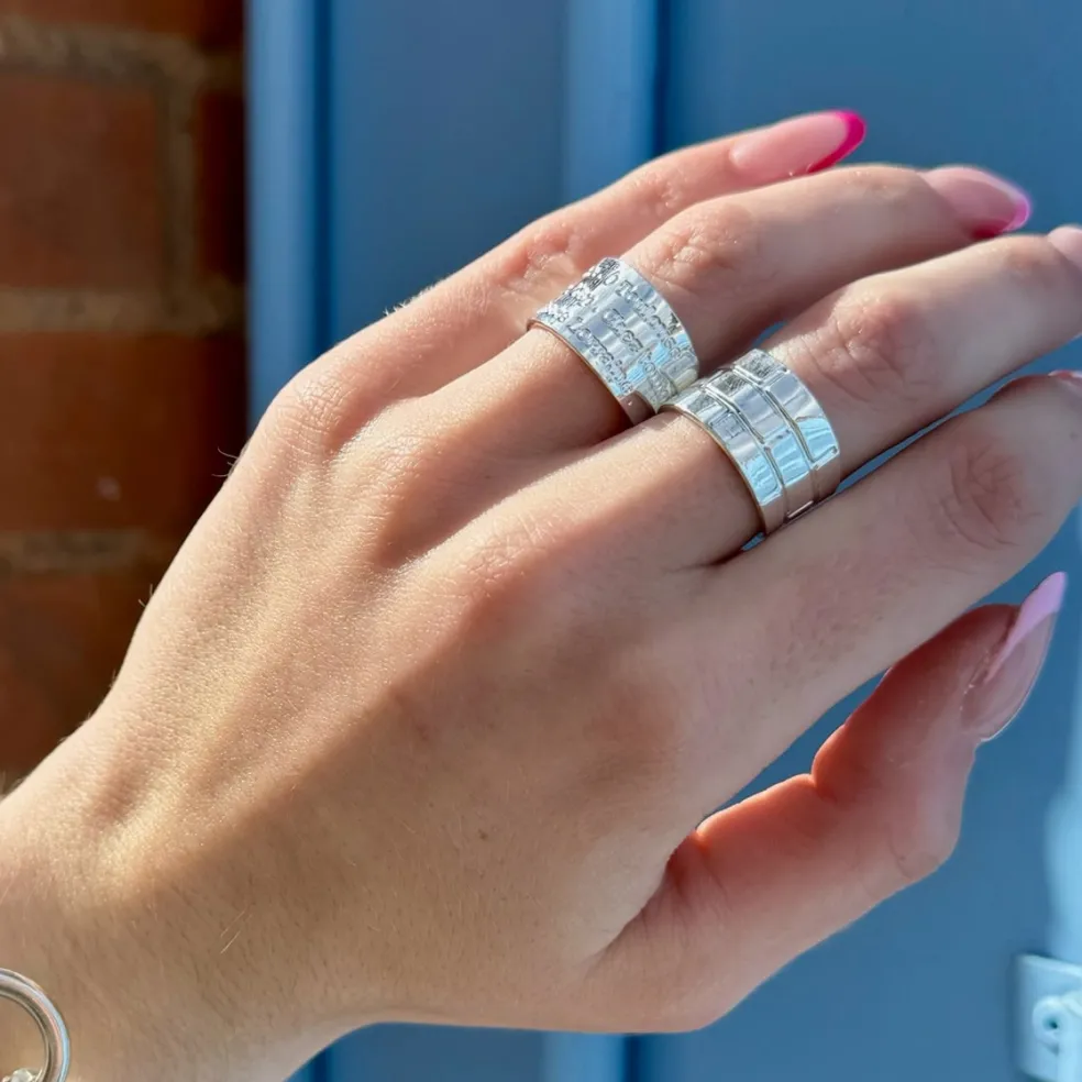 Bague "Toulouse" argentée