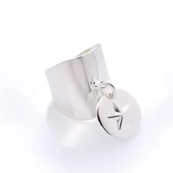 Bague zigzag dorée "Citadelle"