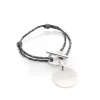 Bracelet attache médaille "Chocolatine"