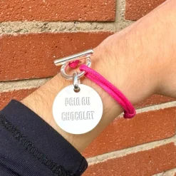 Bracelet attache "Pain au chocolat"