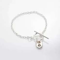 Bracelet chaîne fine lune "Lou"