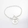 Bracelet chaîne fine numéra "Lou"