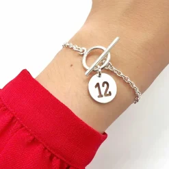 Bracelet chaîne fine numéra "Lou"