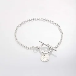 Bracelet chaîne fine roue (pm) "Lou"