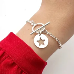 Bracelet chaîne fine étoile "Lou"