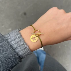 Bracelet fin doré étoile "Lou"