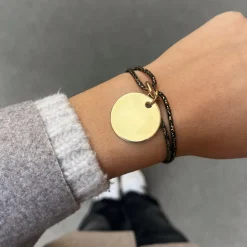 Bracelet Liv doré médaille