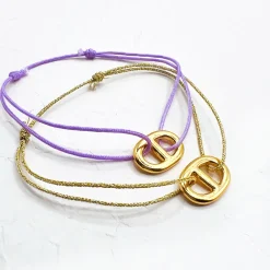 Bracelet mini maille doré
