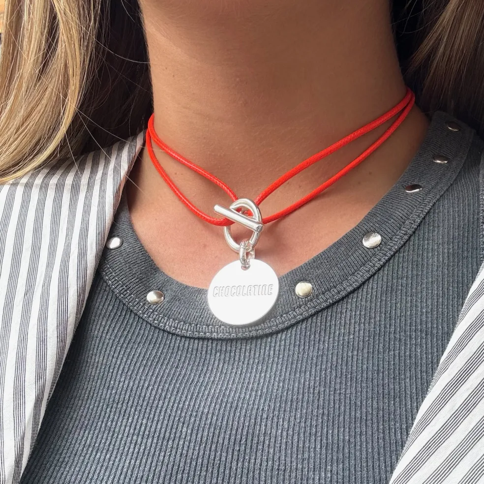 Collier attache "Chocolatine"