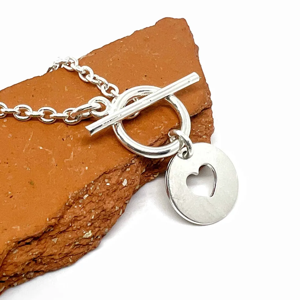 Collier chaîne fine coeur "Lou"