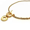 Collier chaîne fine doré citadelle "Lou"