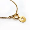 Collier chaîne fine doré coeur "Lou"