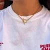 Collier chaîne fine doré "Lou"