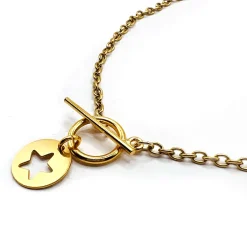 Collier chaîne fine doré étoile "Lou"