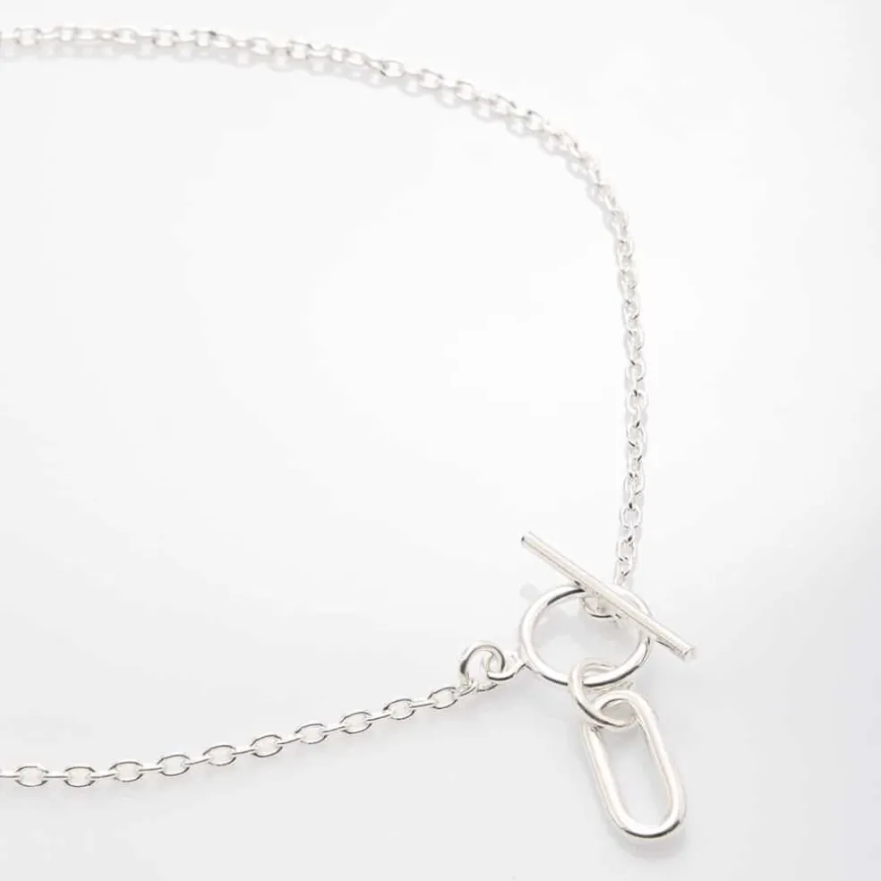 Collier chaîne fine Lune "Lou"