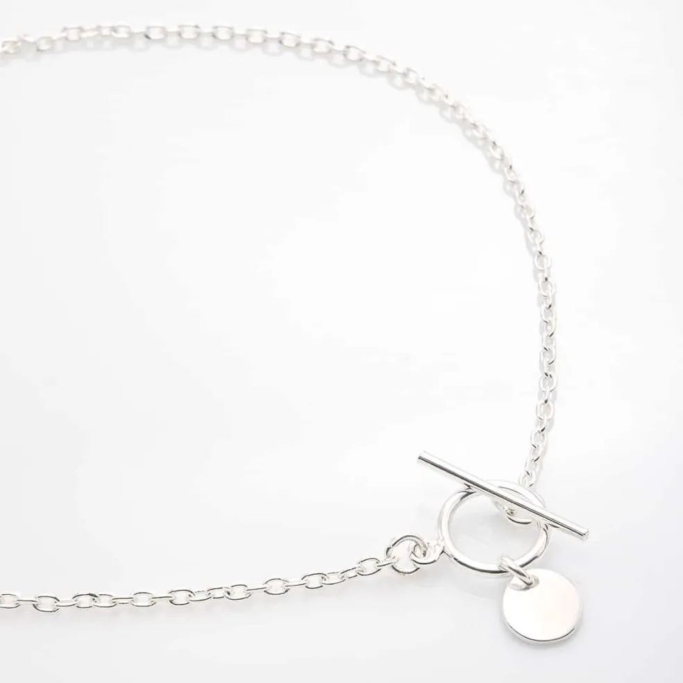 Collier chaîne fine Médaille "Lou"