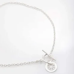 Collier chaîne fine Roue "Lou"