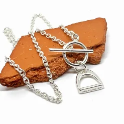 Collier chaîne fine Étrier
