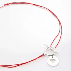 Collier fin coeur "LOU"
