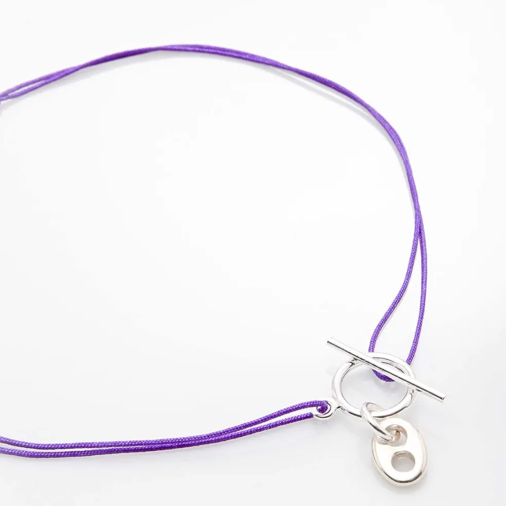 Collier fin grain de café "Lou"