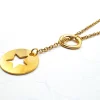 Collier sautoir étoile doré