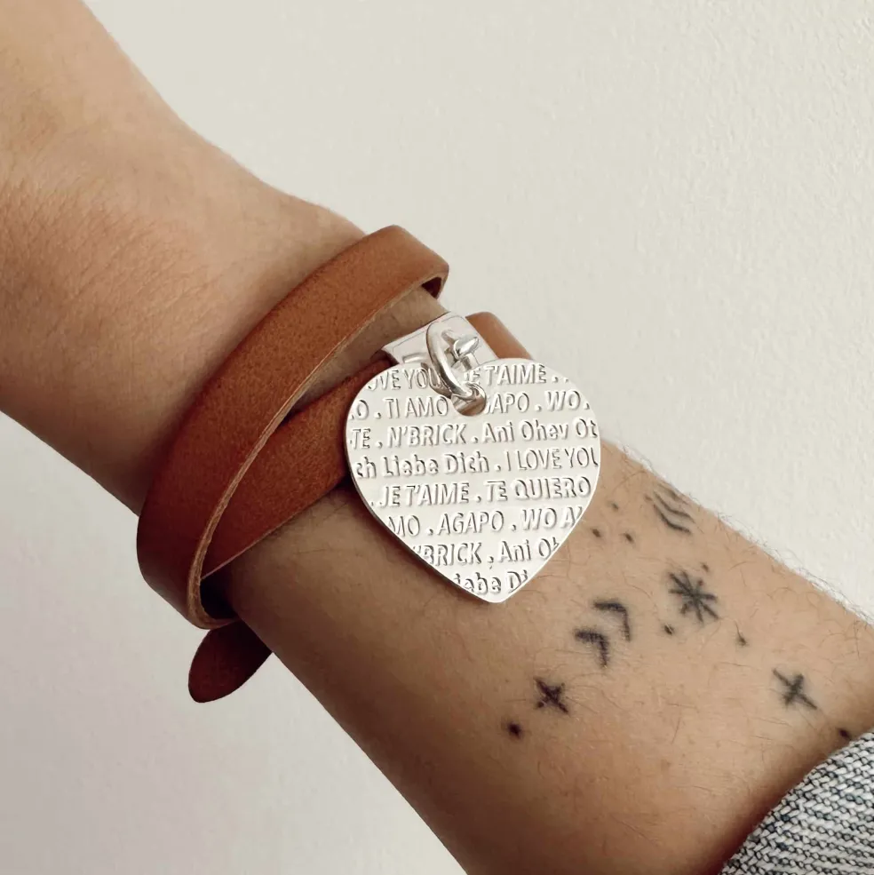 Cuir "Je t'aime"
